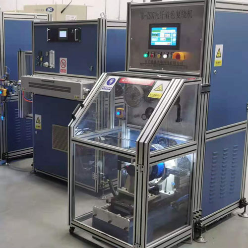 Optical fiber coloring machine